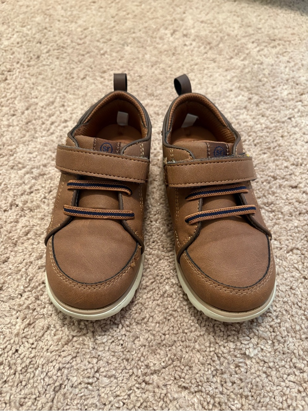 Stride Rite 360 Boys “Ethan” Brown Suede Velcro Dress Shoe